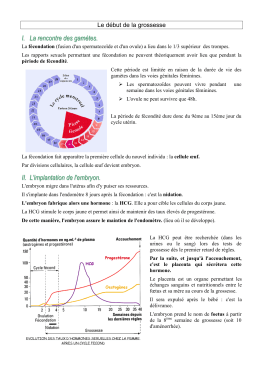 situer le lieu de rencontre des gamètes