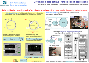 Gyromètre à fibre optique : fondements et applications