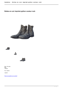 Sandales : Bottes en cuir imprimé python couleur rock