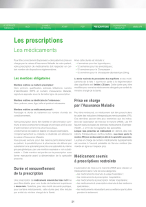Les prescriptions - les médicaments - DRSM-IdF