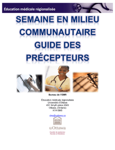 Guide des précepteurs - Faculté de médecine