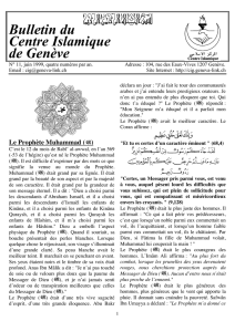 Bulletin n°11 - Centre Islamique de Genève