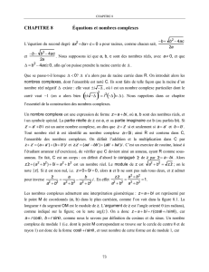 Ch. 8 Équations