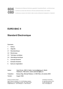 EURO-BAC II Standard Electronique