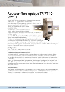 Routeur fibre optique TP/FT-10