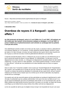Overdose de rayons X à Rangueil : quels effets