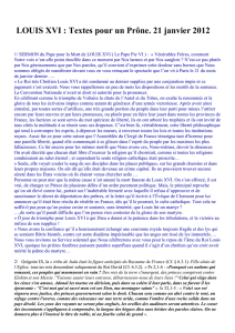 LOUIS XVI : Textes pour un Prône. 21 janvier 2012