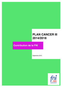 plan cancer iii 2014/2018