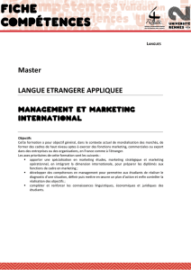 Management et marketing international