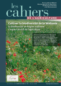 Cultiver la biodiversité de la Wallonie