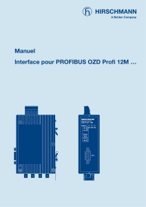 Manuel Interface pour PROFIBUS OZD Profi 12M