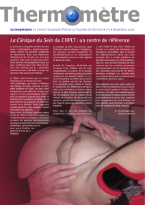 La Clinique du Sein du CHPLT : un centre de référence