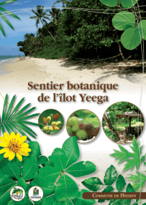 Livret du sentier botanique de l`îlot Hienga
