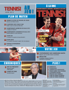 Juin 2013 - Tennis Québec