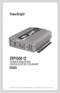 ERP1500 - 1500 watt 220 volt Power Inverter