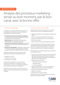 Analyse des processus marketing