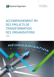 Accompagnement RH des projets de transformation des organisations