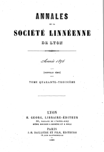 aal e societé w1%ien1% e - Société linnéenne de Lyon
