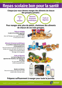 Healthy School Lunches (African) - French
