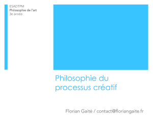 Philosophie du processus créatif