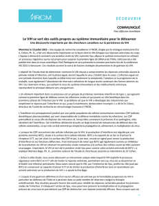 news release - Institut de recherches cliniques de Montréal