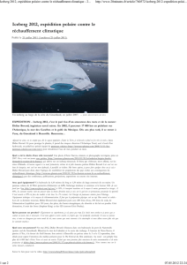 Iceberg 2012, expédition polaire contre le