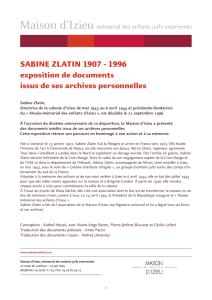 Sabine Zlatin - Maison d`Izieu
