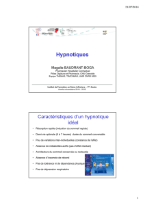 Hypnotiques - Formation en Soins Infirmiers