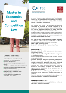 Master in Economics and Competition Law