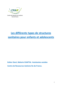 Livret information sur les différents types de structures