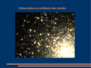 Observation et ocillation des étoiles