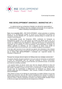 rse developpement annonce « markethic 8p