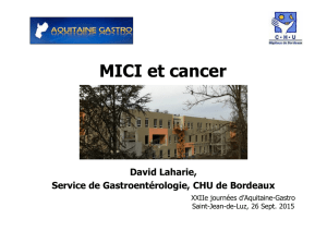 MICI et cancer - Aquitaine Gastro