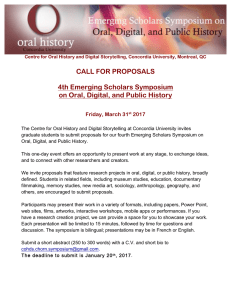 Symposium_CFP-Appel EN-FR_2017 - Centre for Oral History and
