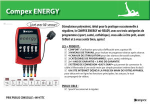 Compex ENERGY - Coaching Corporel