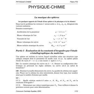 physique-chimie - Centrale