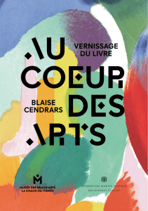 Carton d`invitation au vernissage du livre - Ville de La Chaux