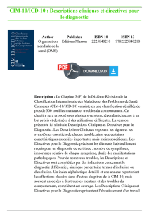 PDF CIM-10/ICD-10 : Descriptions cliniques et