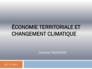 Économie territoriale et changement climatique - Pays Midi