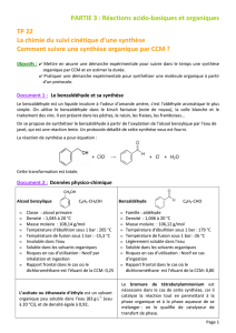 TP22 La chimie du suivi cinétique d`une synthèse
