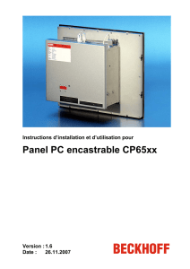 Panel PC encastrable CP65xx