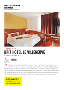 brit hôtel le villeneuve - Office de Tourisme de Rennes