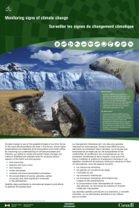 Affiche Surveiller les signes du changement climatique au format PDF