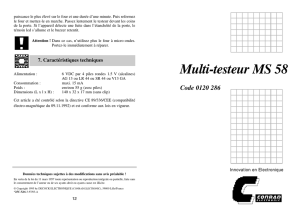 Multi-testeur MS 58 - www.produktinfo.conrad.com