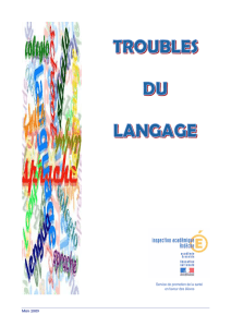 Guide : Troubles du langage oral et écrit