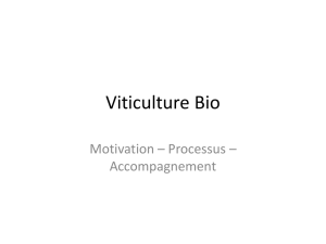 La viticulture bio : motivation, processus et accompagnement pdf
