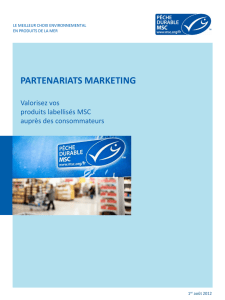 partenariats marketing - Marine Stewardship Council