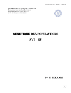 genetique des populations svi – s5