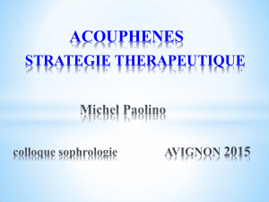 strategie therapeutique - Le Pôle Sophrologie et Acouphènes