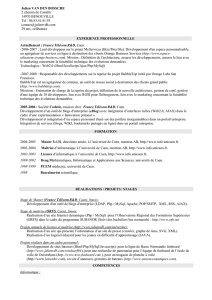 Curriculum au format PDF
